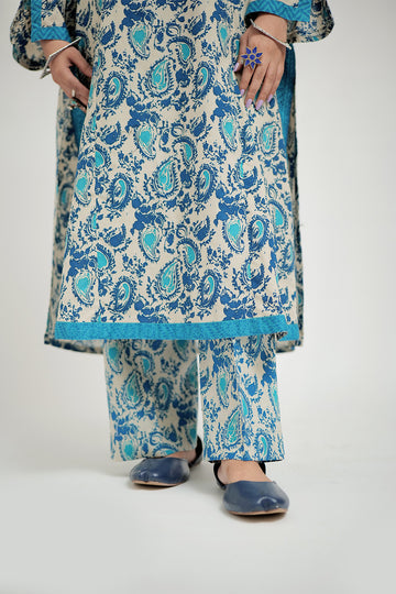 LAC-02683 | Beige & Multicolor | Casual 2 Piece Suit | Cotton Basic Lawn Print